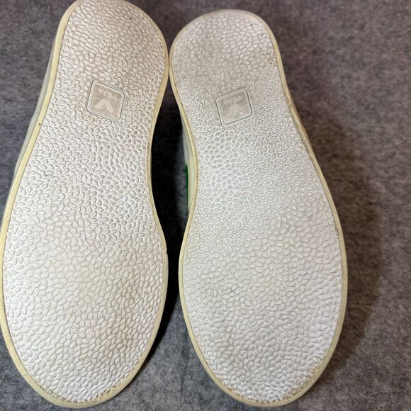 Veja Esplar Sneakers Womens 5 Canvas White Green Low Top Lace Up Shoes - Picture 6 of 7